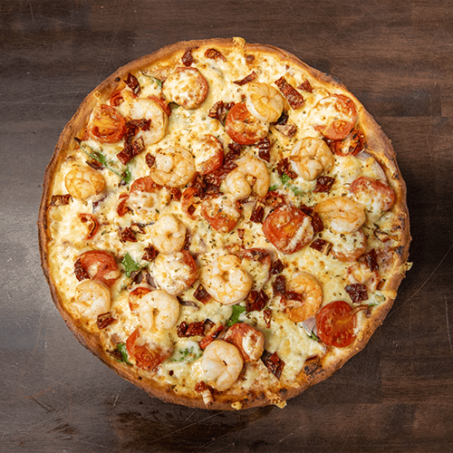 Pizza Tiger Prawns (scharf)