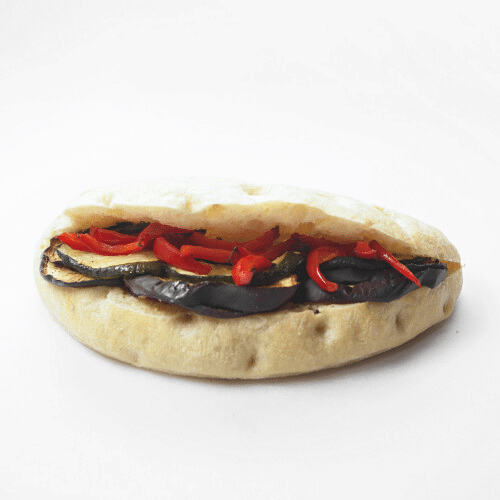 Panini Antipasti und Hummus (vegan)