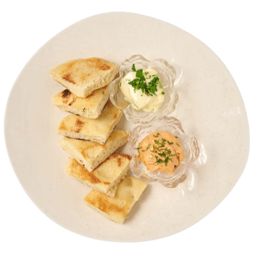 Marokkanisches Brot mit hausgemachten Dips