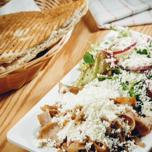 Dönerteller mit Käse