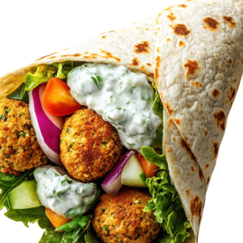 Dürüm Vegetarisch mit Falafel (vegetarisch)