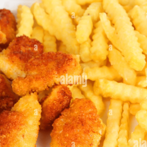 Nuggets mit Pommes kehcop & Mayonnaise