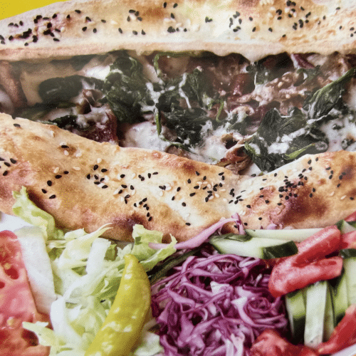 Pide Döner mit Salat