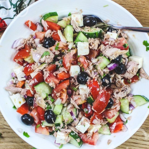 Thunfischsalat mit Käse