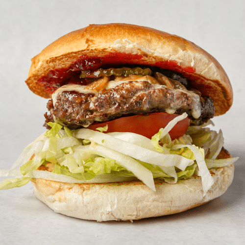 Gorgonzola Preiselbeer Burger