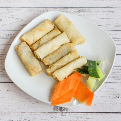 Mini Frühlingsrollen (8 Stück, vegetarisch)