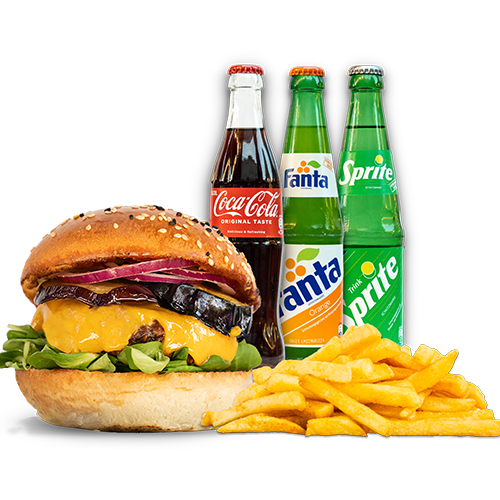 Menü - Cheeseburger (vegan)