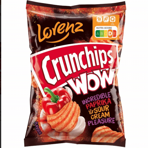 Crunchips Wow Incredible Paprika & Sour Cream Pleasure 110g