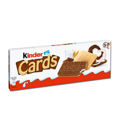Ferrero Kinder Cards 5er, Waffel, 128g Packung