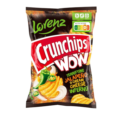 Lorenz  Crunchips Wow Besuchen  Jalapeño  Cream Cheese 110g
