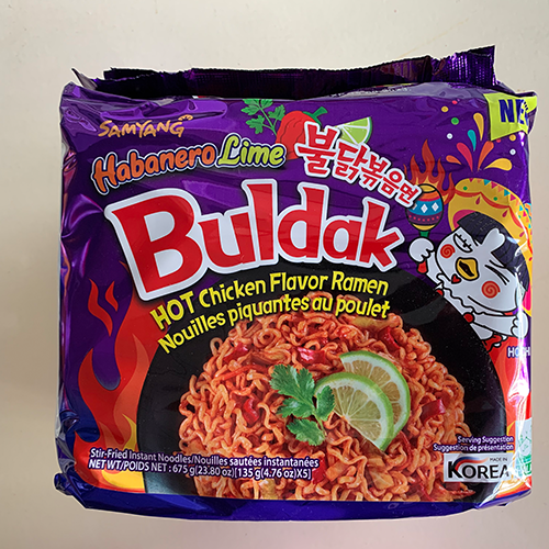 Buldak Hot Chicken Flavor Ramen Habanero Lime - Instant Nudelsuppe (5 Stück)