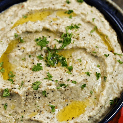 Melitzano Salat Creme ( aus Auberginen Paste )