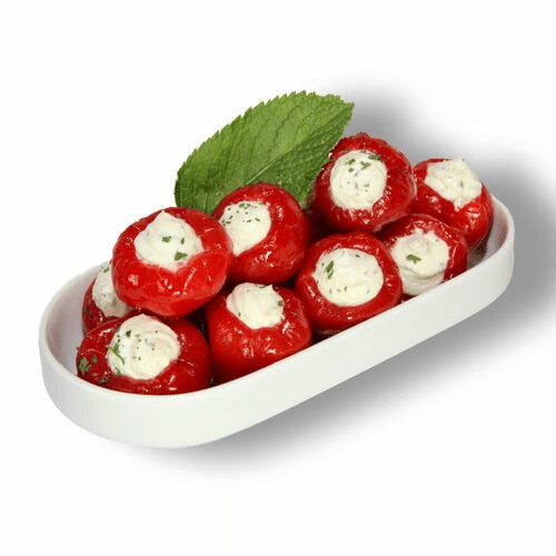 Paprika (gefüllt mit Frischkäse )