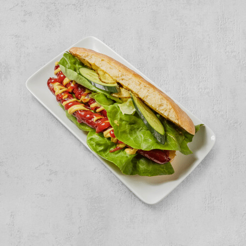 Cabanossi XXL Sandwich in hausgemachtem Brot