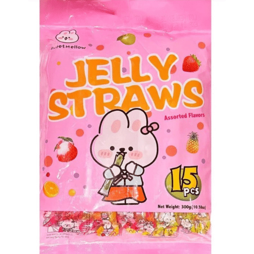 Sweet Mellow Jelly Straws (Usa) 300g