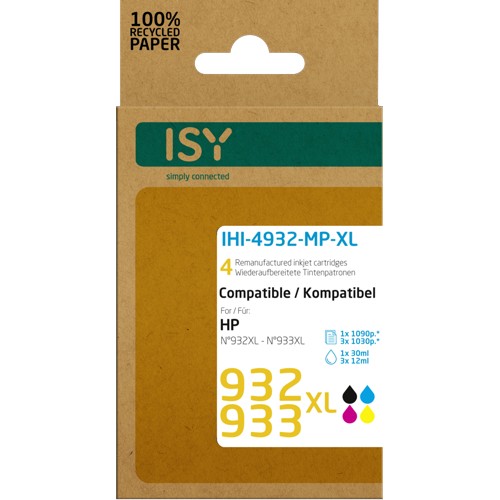 ISY IHI-4932-MP-XL Tintenpatrone Mehrfarbig 2580892