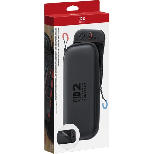 NINTENDO Switch 2 Tasche + Schutzfolie, Schwarz 2989516