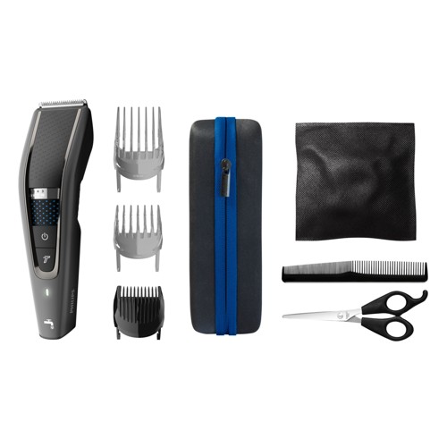 PHILIPS HC7650/15 Series 7000 Friseur-Set mit Trim-n-Flow-Technologie, Haarschneider Silber/Anthrazit 2583349