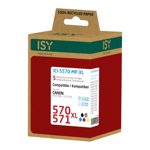 ISY ICI-5570-MP-XL Tintenpatrone Mehrfarbig 2580859
