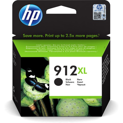 HP 912XL Tintenpatrone Schwarz (3YL84AE) 2543903
