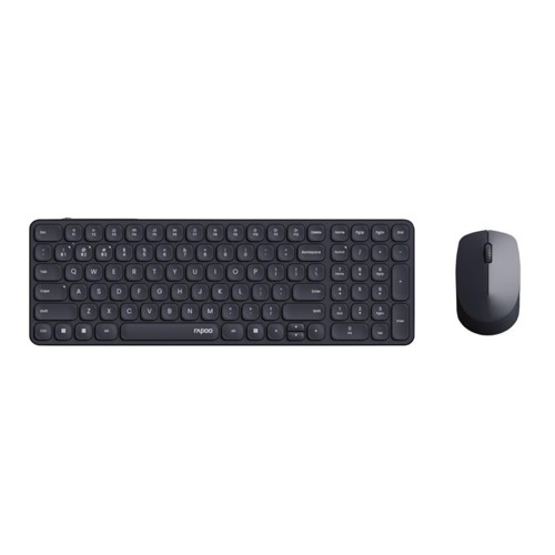 RAPOO 9310M, Maus und Tastatur Set, kabellos, Schwarz 2957196