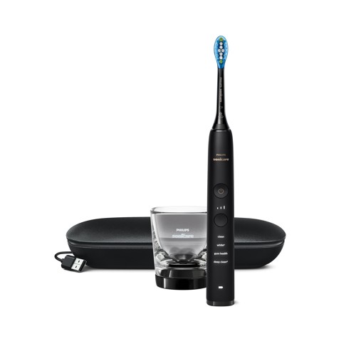 PHILIPS Sonicare HX9911/09 DiamondClean 9000 Elektrische Zahnbürste Schwarz, Reinigungstechnologie: Schalltechnologie 2660342