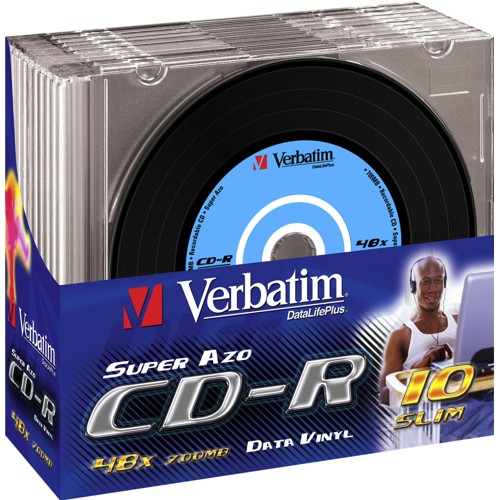 VERBATIM 43426 VINYL SLIM CD-R 700MB 52X Rohling 1082436