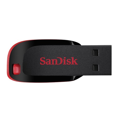 SANDISK Cruzer Blade USB-Stick, 64 GB, 15 MB/s, Rot 1689679