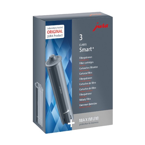 JURA 24233 CLARIS Smart+ 3er Set Filterpatrone Grau 2826052