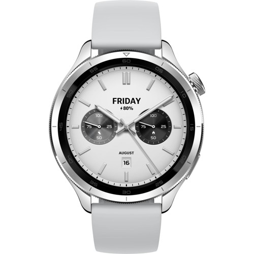 XIAOMI Watch S4 Smartwatch Aluminium mit Titanlegierung Silikon, 22 mm, Silver 2971682