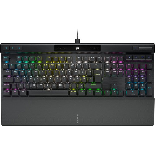 CORSAIR K70 RGB PRO, Tastatur, Mechanisch, Cherry MX Speed, Kabelgebunden, Schwarz 2828118