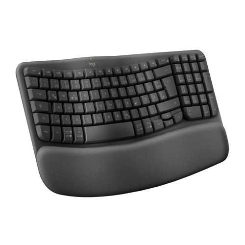 LOGITECH Wave Keys ergonomisch, Bluetooth, Tastatur, Sonstiges, kabellos, Graphite 2899296