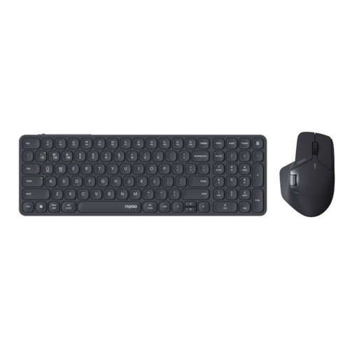 RAPOO 9760M Ultra-Slim Multimodus, Deskset, Kabellos, Schwarz 2928935