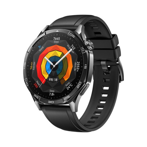HUAWEI Watch GT5 46 MM Smartwatch Fluorelastomer, 140-210 mm, Black 2950004
