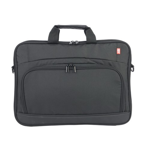 ISY INB-1002-2 Notebook Tasche Umhängetasche recyceltes PET, Schwarz 2918360