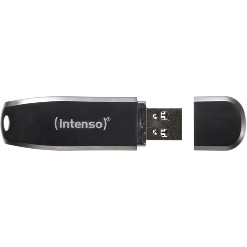 INTENSO Speed Line USB-Stick, 64 GB, 35 MB/s, Schwarz 2002907