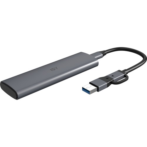 ISY ISE 1000-GY NVMe Festplattengehäuse SSD, extern, Grau 2876271