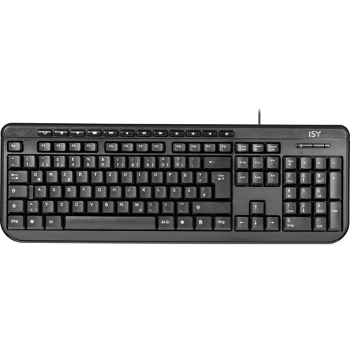 ISY IKE-1000, Tastatur, Sonstiges, kabelgebunden, Schwarz 2076289