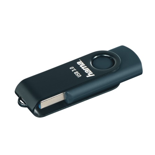 HAMA Rotate USB-Stick, 256 GB, 90 MB/s, Petrol Blau 2645448