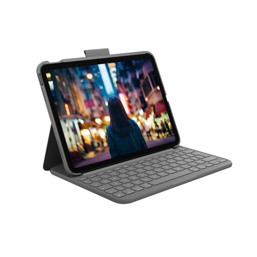 LOGITECH Slim Folio für iPad (10. Generation) Tastaturhülle Grafit 2844704