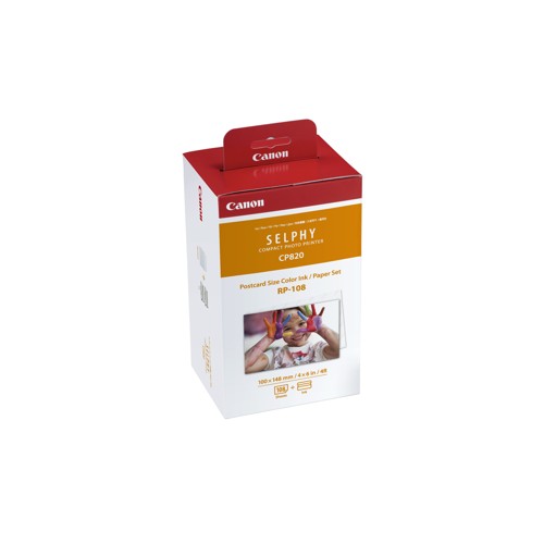 CANON RP-108 Fotopapier 100 x 148 mm 108 Blatt, 2 Folien-Sets 2096516