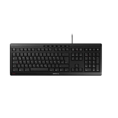 CHERRY STREAM, Tastatur, Standard, Cherry SX Scherentechnology, kabelgebunden, Schwarz 2668165