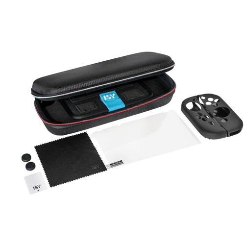 ISY IC-5000-1 NINTENDO SWITCH STARTER KIT Konsolen-Zubehör-Set, Schwarz 2579158