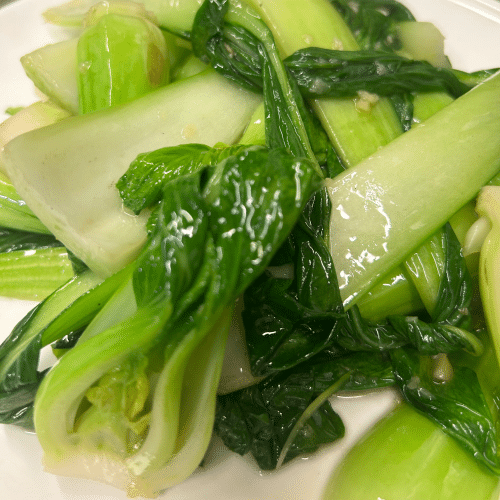 Shanghai qin -Gebratenes grünes Gemüse (vegetarisch)