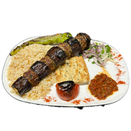 Auberginen-Hackfleischspiess / Patlıcan Kebap