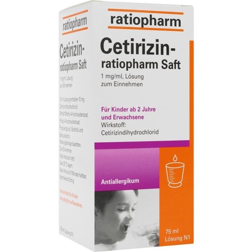 Cetirizin-ratiopharm Saft 75 Milliliter