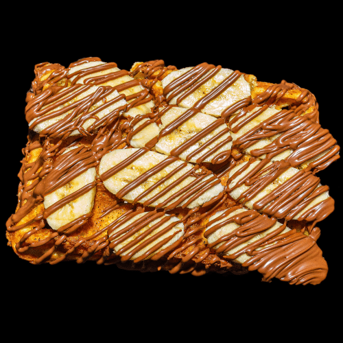 Waffel mit Nutella und Banane