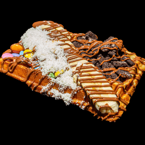Waffel Spezial 1 mit einem Softdrink