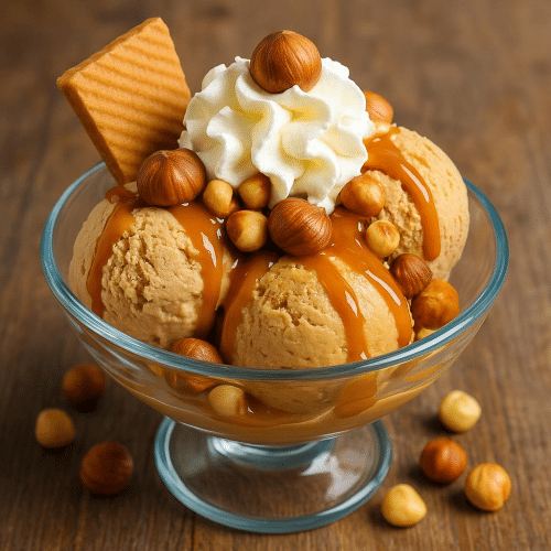 Haselnuss Eis