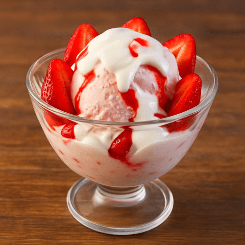 Joghurt Erdbeer Eis